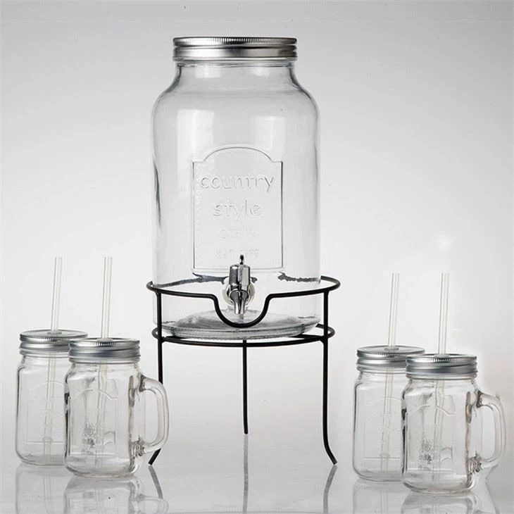 Glass Water Dispenser With Tap