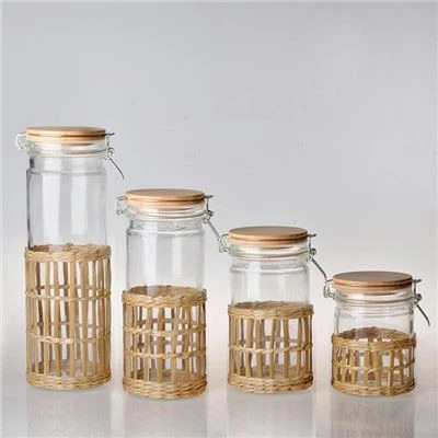 유리 쿠키 보관 용기 용기
