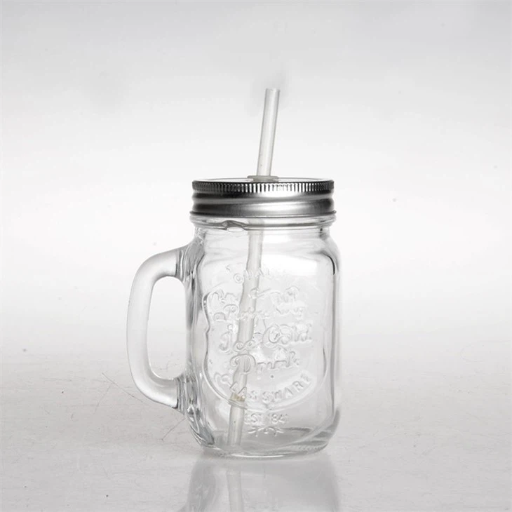 Transparent Glass Mason Jar With Lid