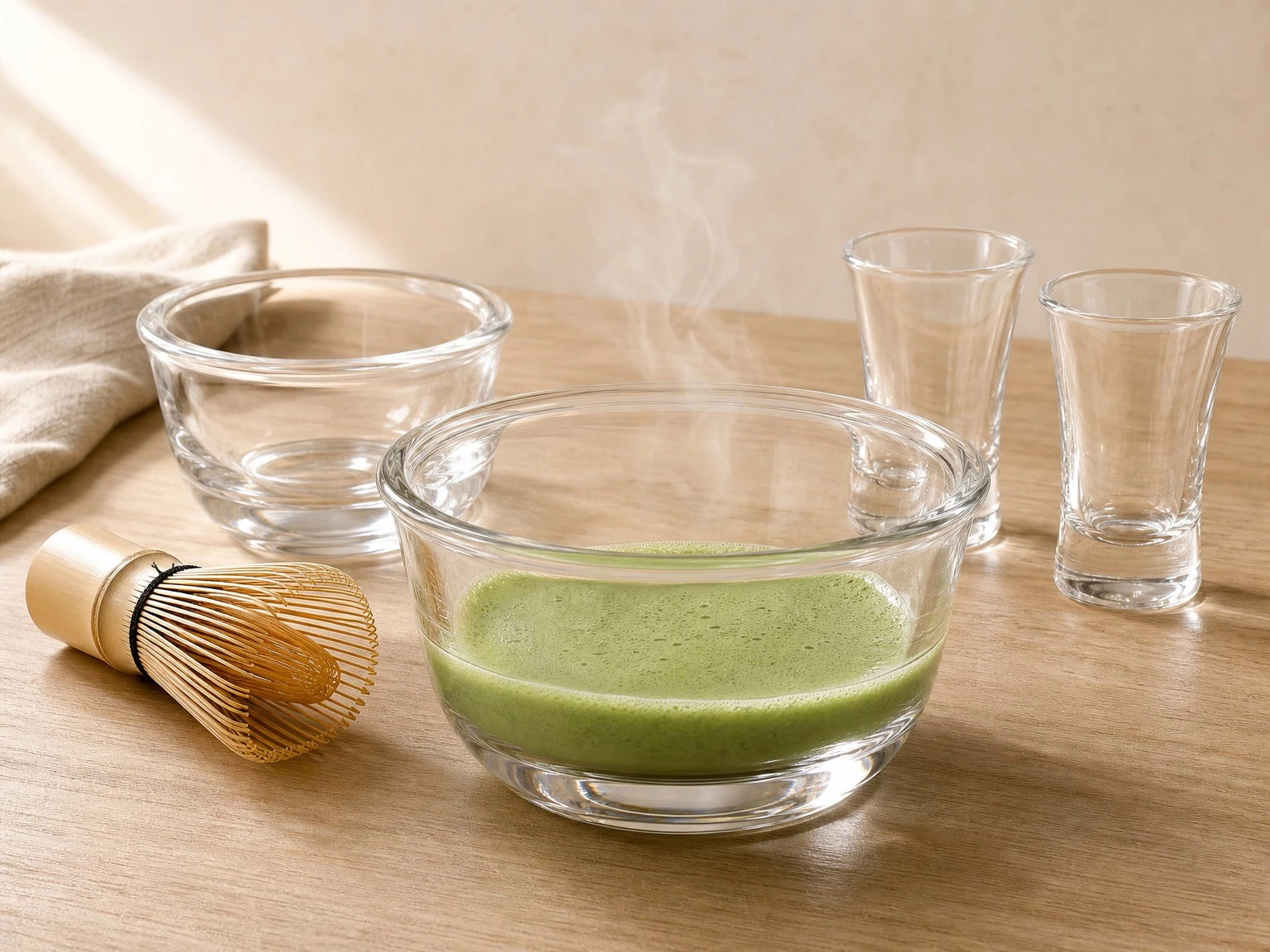 Custom glass matcha bowls and cups for tea ceremony Custom glass matcha bowls and cups for tea ceremony